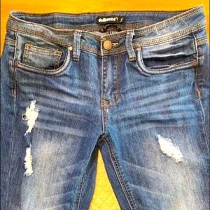 Dollhouse Charley Distressed Ripped Skinny Jeans